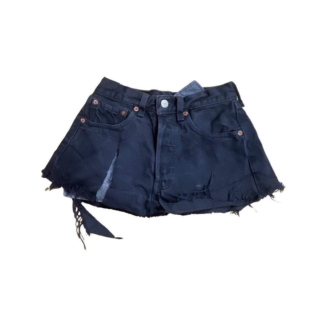 Micro reconstructed mini skirt